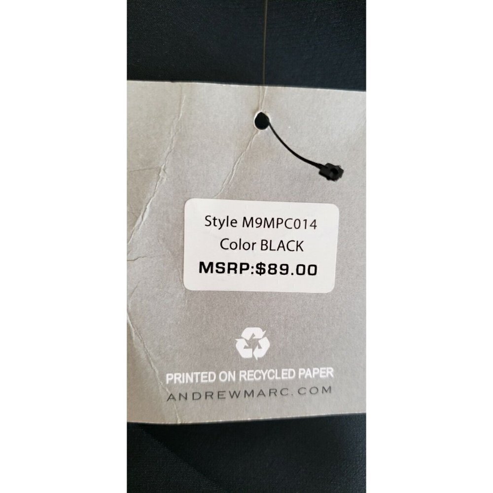 NWT $89  MARC NEW YORK BLACK STRAIT LEG PANT BRANDED BUCKLE SZ M - Picture 6 of 6
